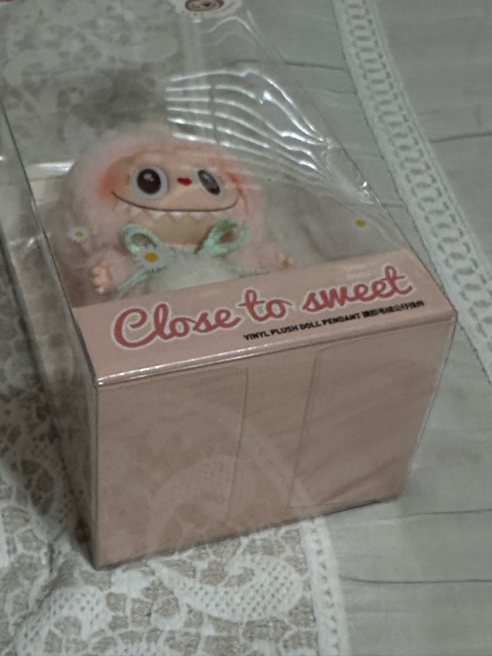 POPMART Close to Sweet Pink Plush Doll Pendant - Picture 3 of 6